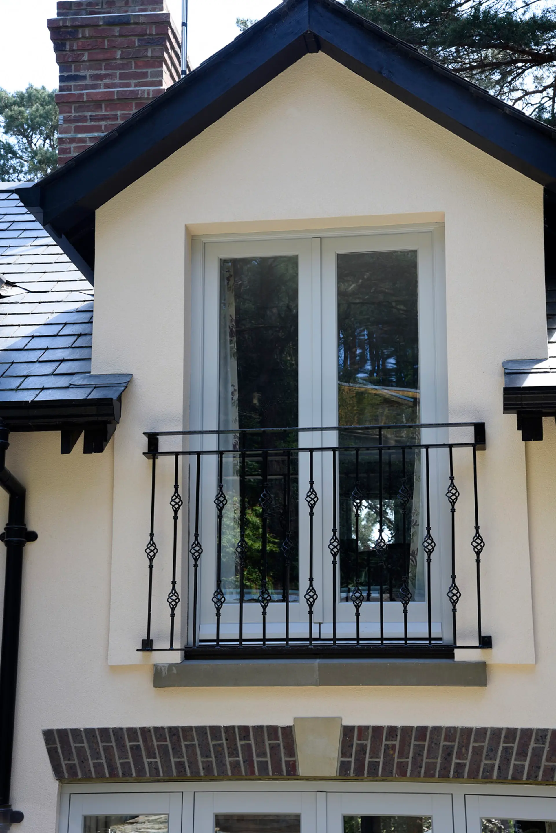 Balcony Door White Exterior 4 - Balcony door in White
