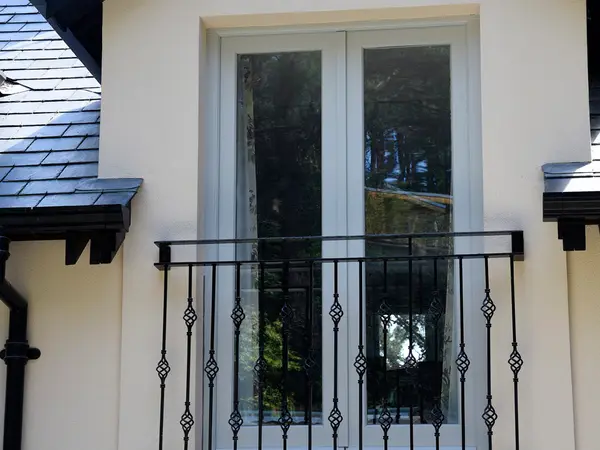 Balcony Door White Exterior 4 - Balcony door in White