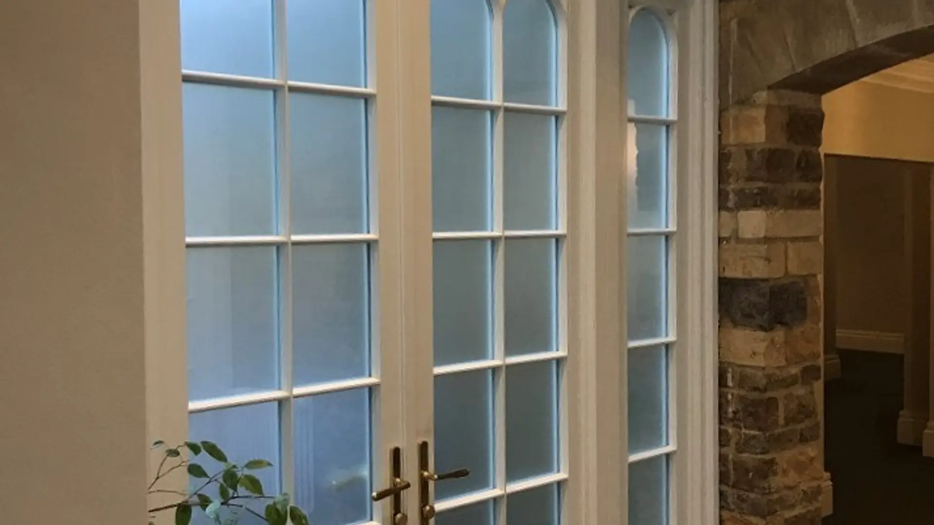 French Door White Interior 3 - French door in White