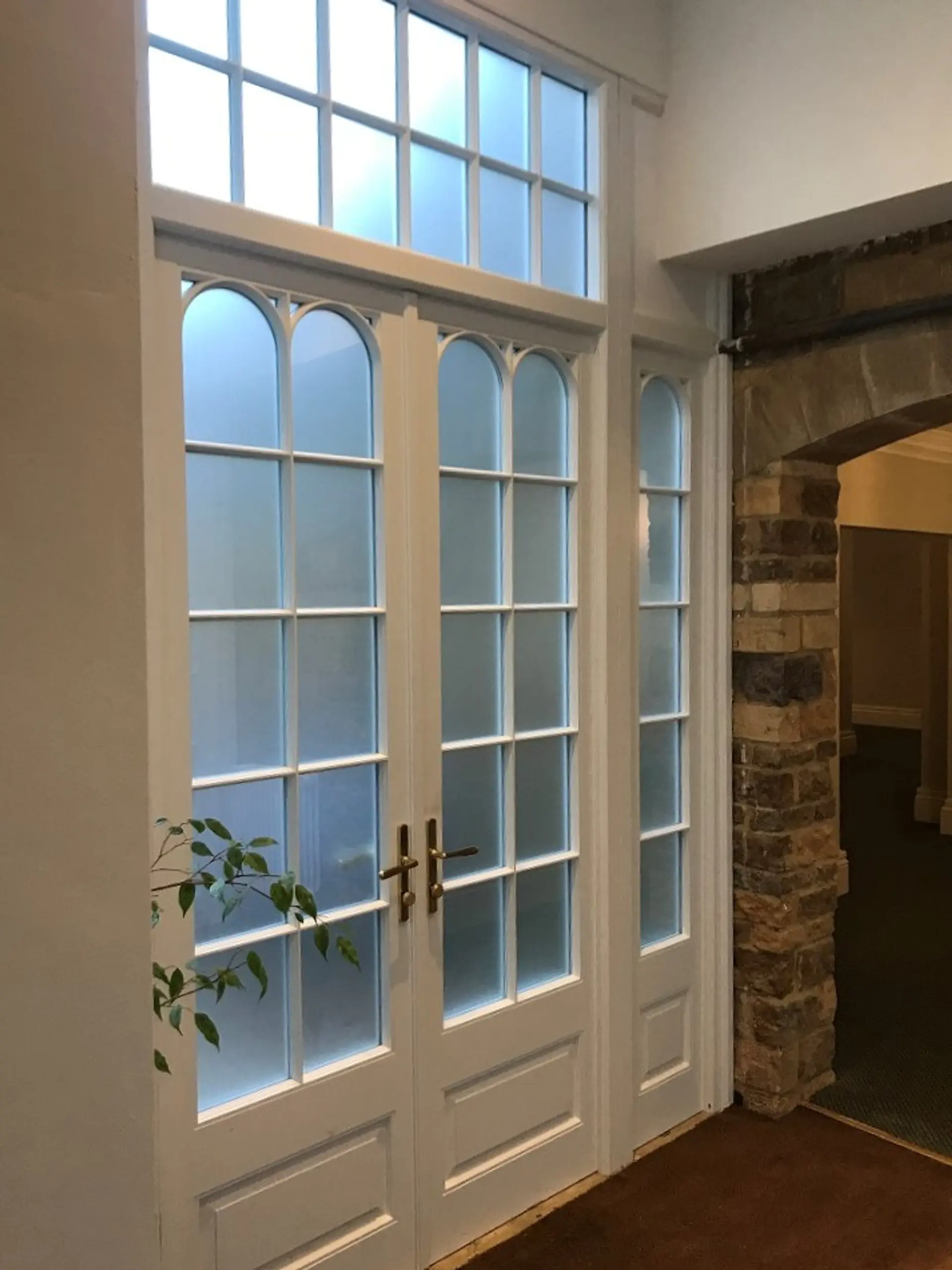 French Door White Interior 3 - French door in White