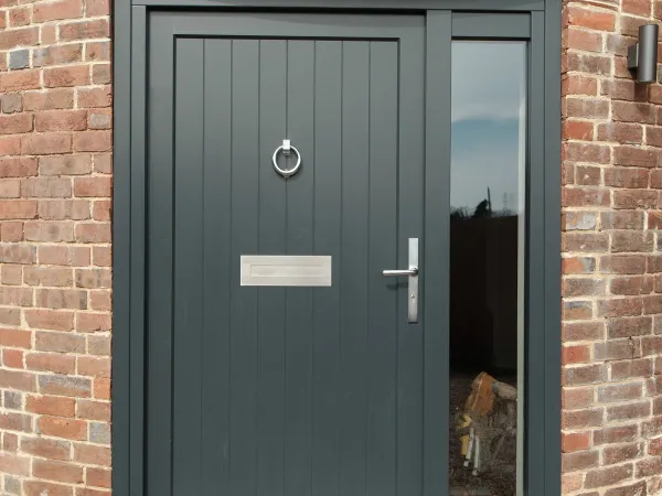 Entrance Door Grey Exterior 3 - Entrance Door in Grey