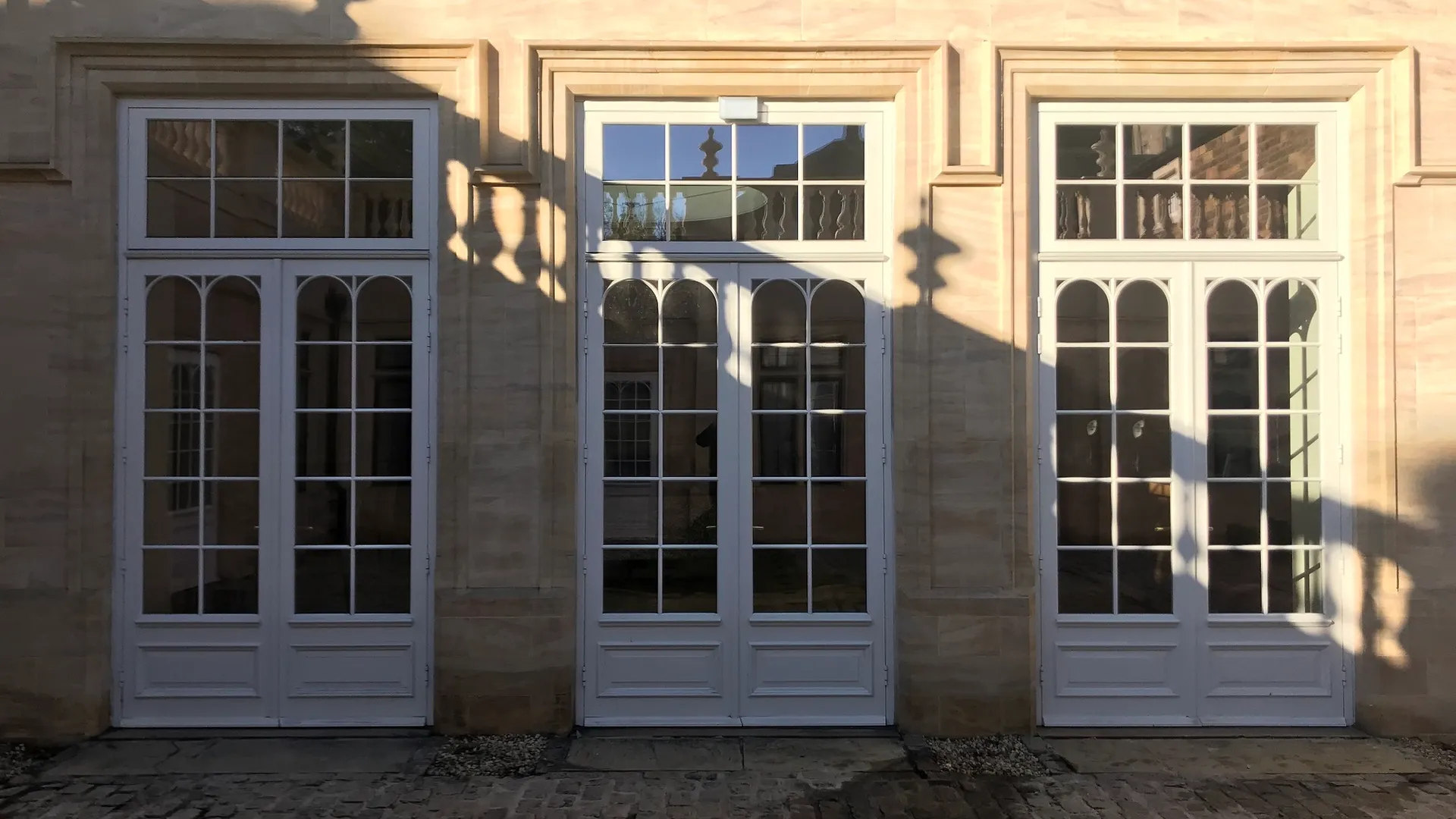 French Door White Exterior - French door in White