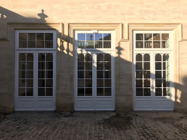 French Door White Exterior - French door in White