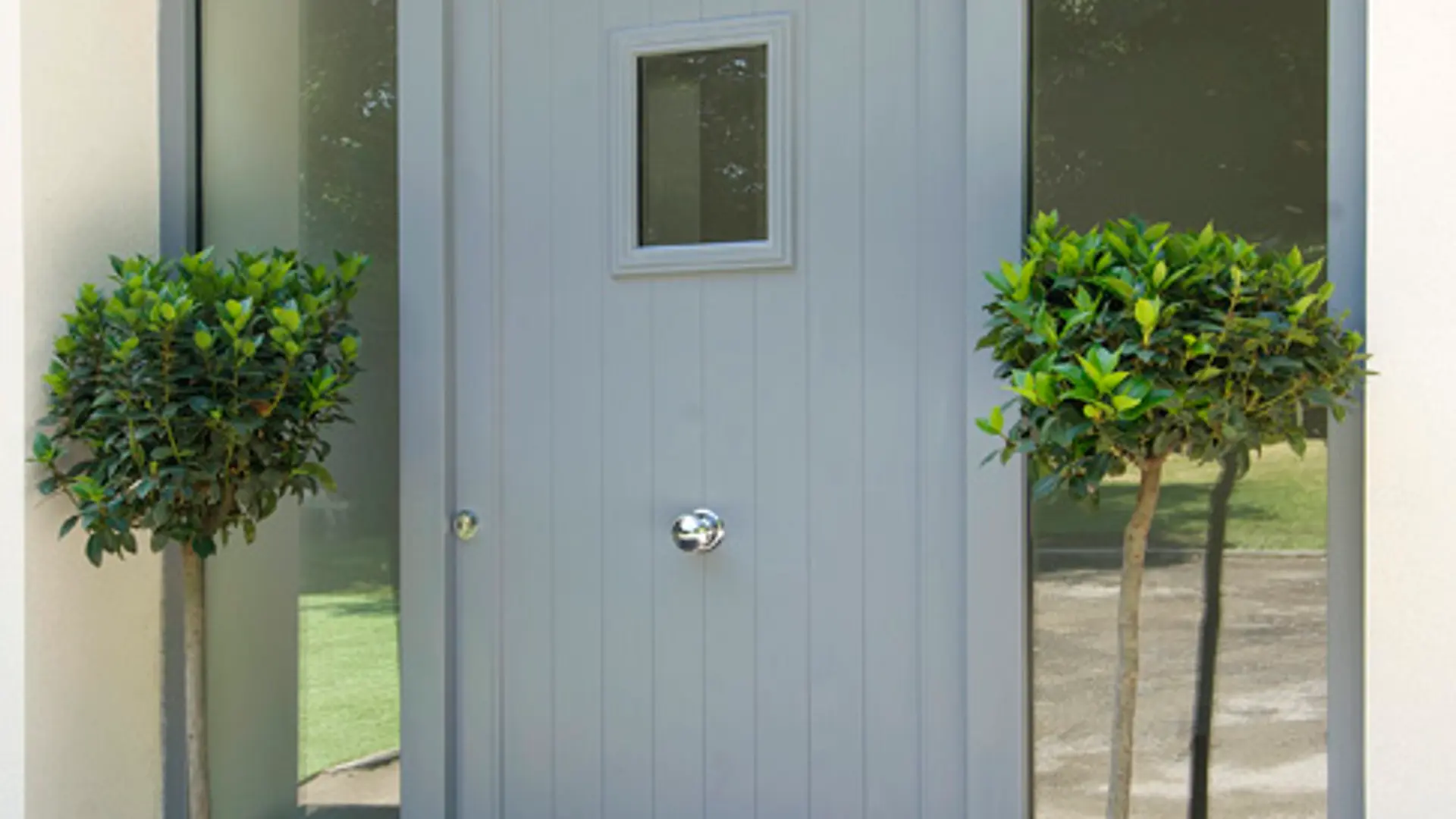 Entrance Door Grey Exterior 18 - Entrance Door in Grey