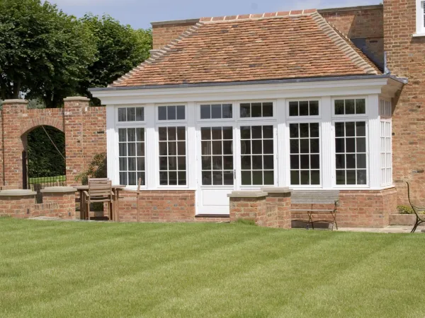 French Door White Exterior 4 - French door in White