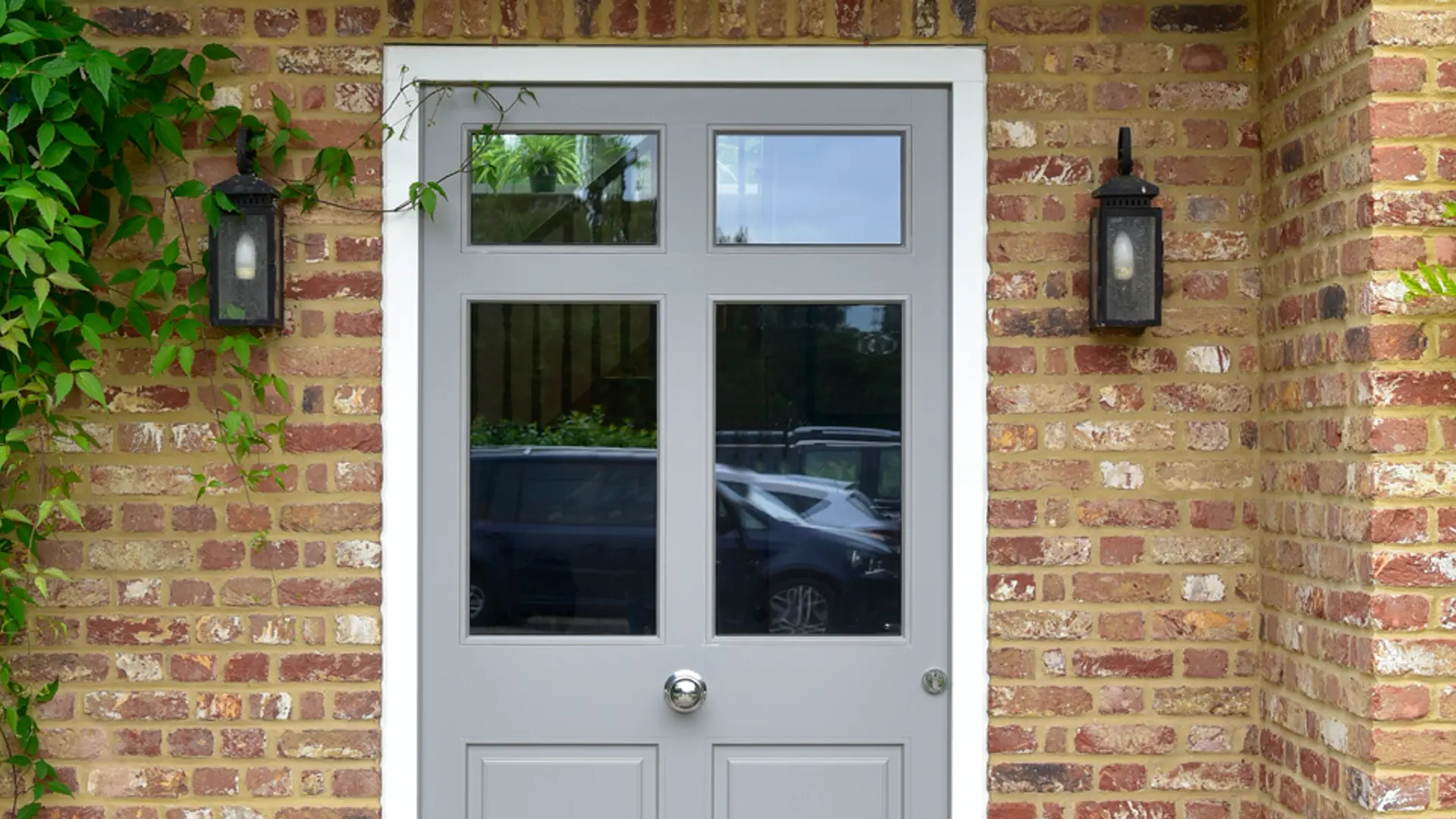 Entrance Door Grey Exterior 8 - Entrance Door in Grey