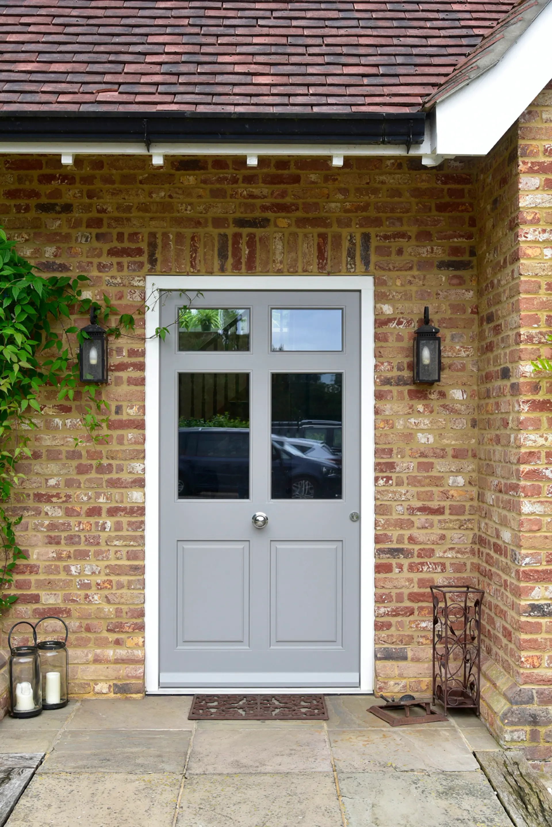 Entrance Door Grey Exterior 8 - Entrance Door in Grey