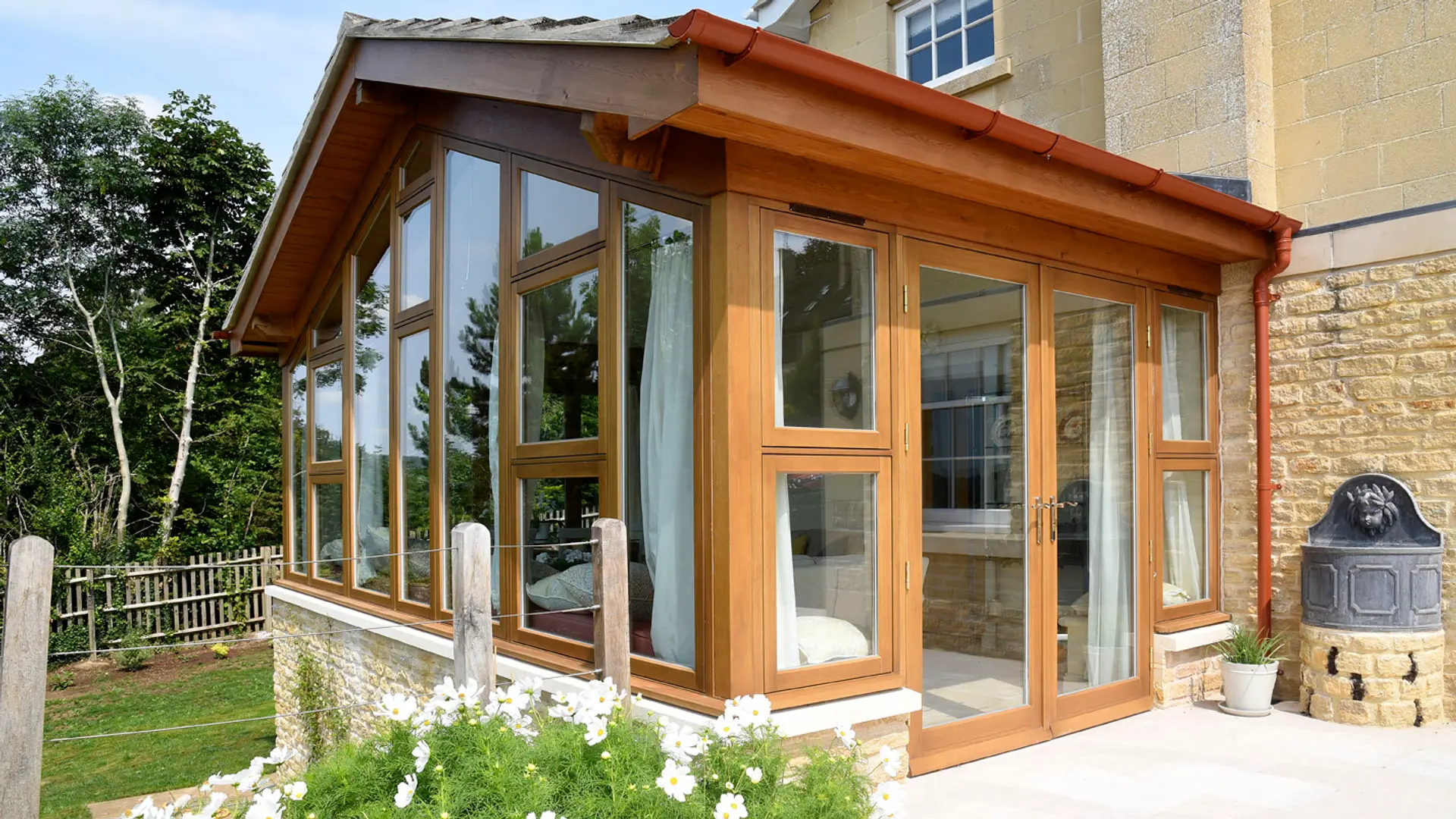 French Door Stained Exterior 2 - French door in Stained