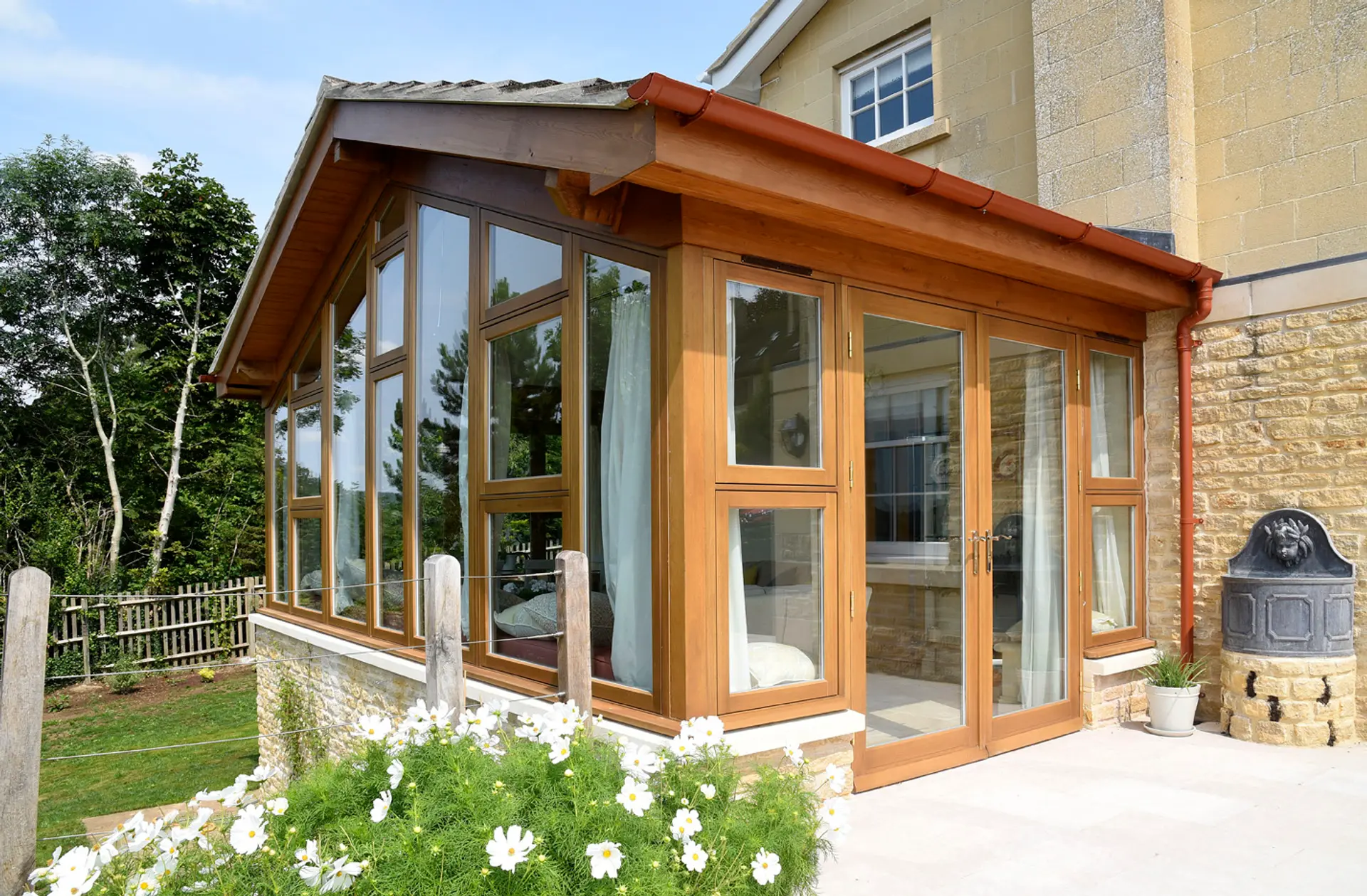 French Door Stained Exterior 2 - French door in Stained