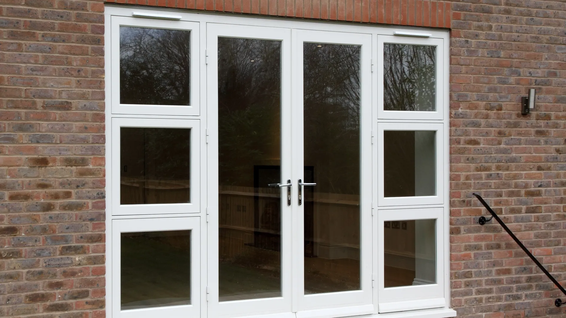 French Door White Exterior 8 - French door in White