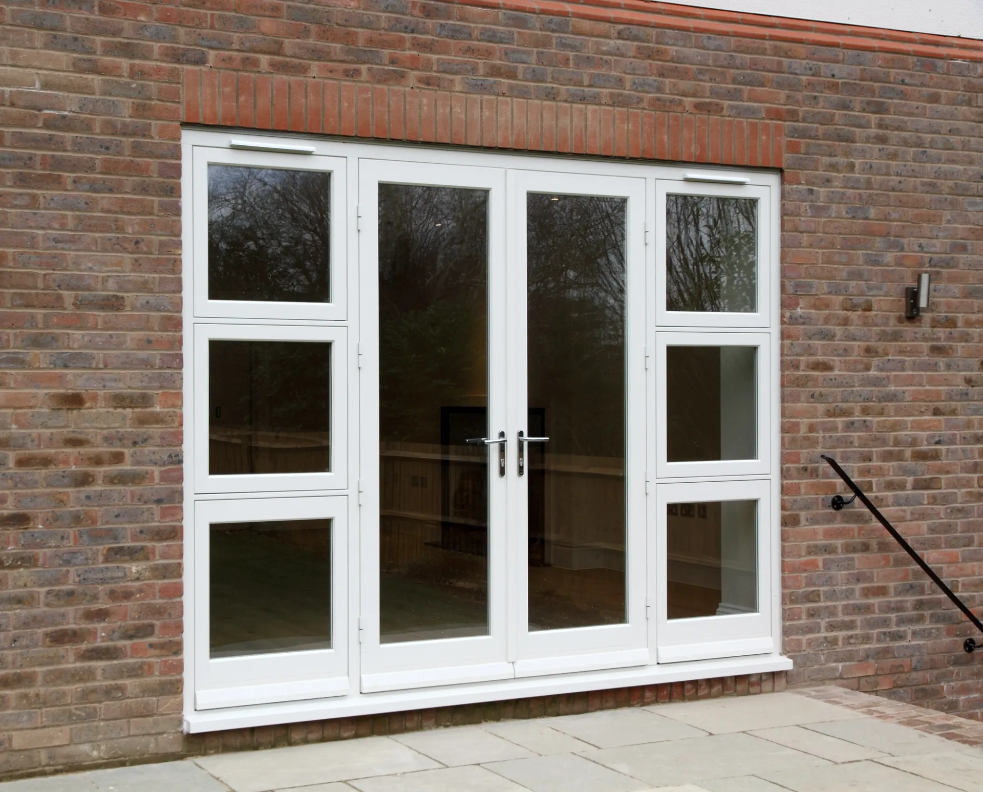 French Door White Exterior 8 - French door in White