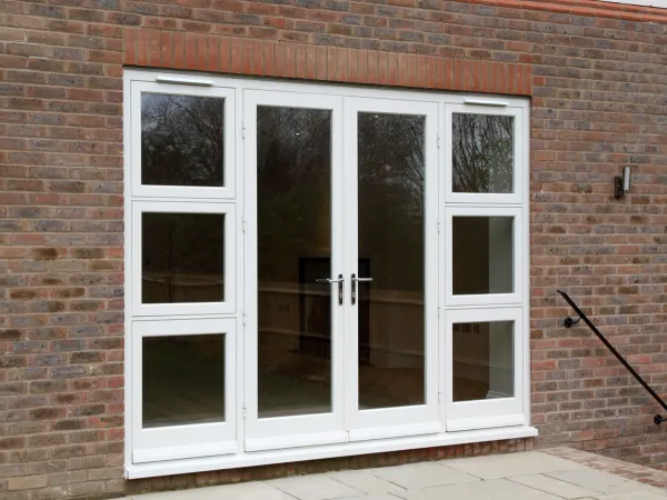 French Door White Exterior 8 - French door in White