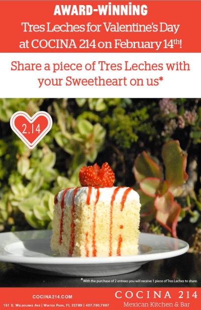 image from Share a piece of Tres Leches with your Sweetheart on Valentine's Day