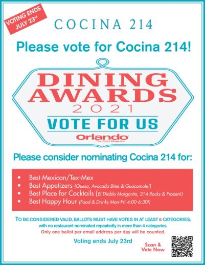 image from Consider Voting for Cocina 214!