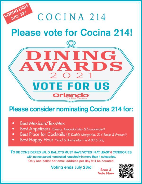 image from Consider Voting for Cocina 214!
