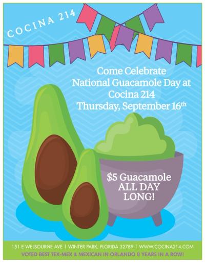 image from Celebrate National Guacamole Day at Cocina 214!