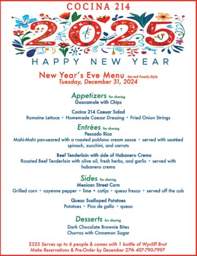 image from Enjoy New Year's Eve at Cocina 214!