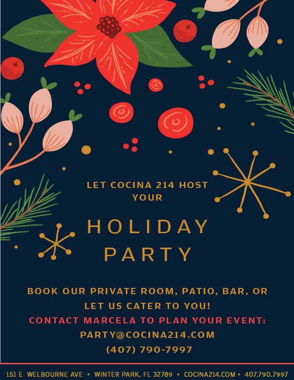 image from Let Cocina 214 Host Your Holiday Party this Year!