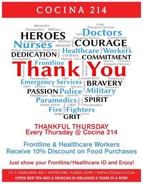 image from Thankful Thursdays at Cocina 214!