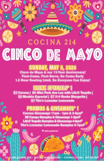 image from Come Celebrate Cinco de Mayo and our 13-Year Anniversary - May 5, 2024!