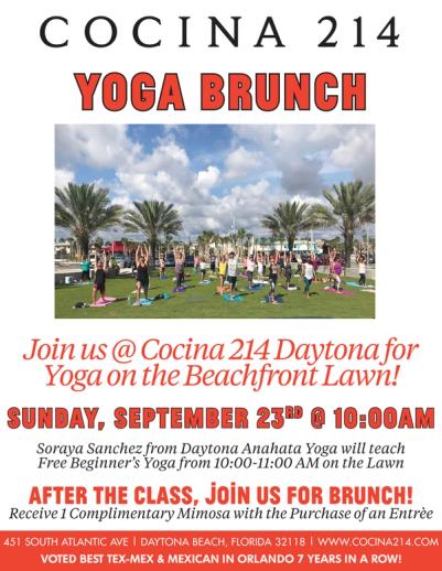 image from Yoga Brunch Beachfront at Cocina 214 Daytona Beach!