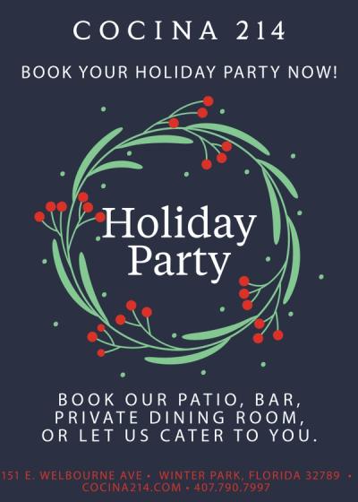 image from Book Your Holiday Party Now!