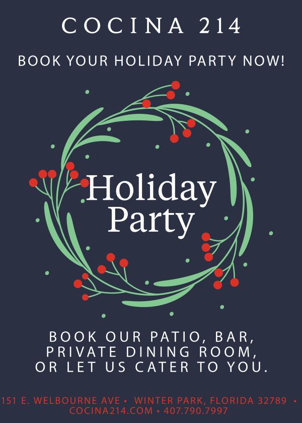 image from Book Your Holiday Party Now!