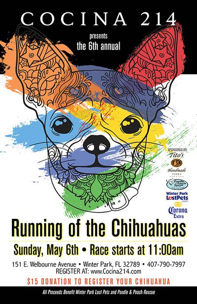image from Registration Now Open for Cocina 214's 6th Annual Running of the Chihuahuas