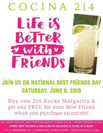 image from Celebrate National Best Friends Day @ Cocina 214 with Margaritas!