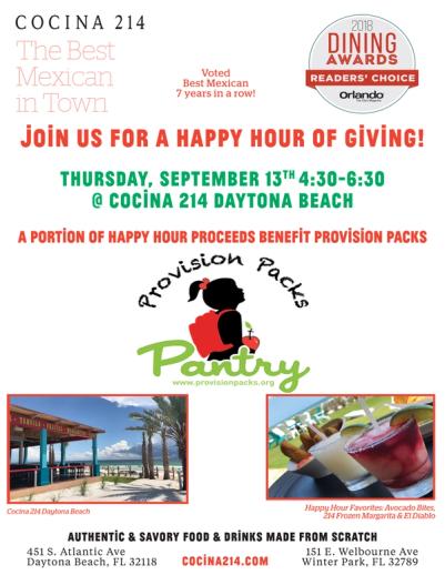 image from Happy Hour of Giving at Cocina 214 Daytona Beach