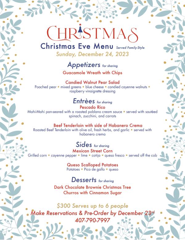 image from Christmas Eve Menu at Cocina 214