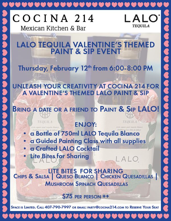 image from Register Now for our Valentine's Themed LALO Paint & Sip