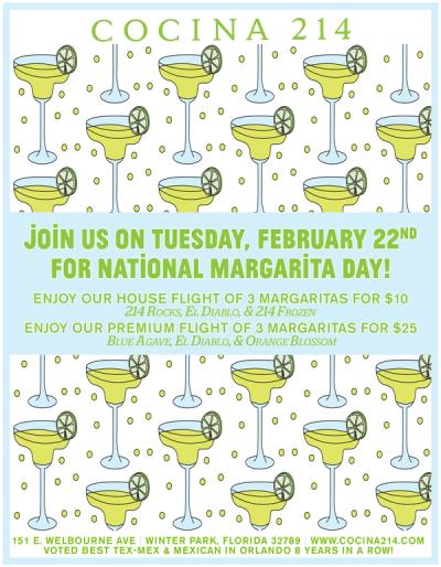 image from Celebrate National Margarita Day @ Cocina 214!