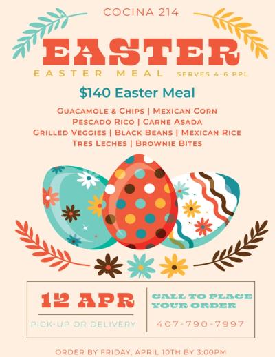 image from Easter Menu