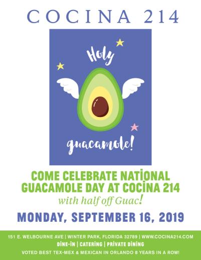 image from Celebrate National Guacamole Day at Cocina 214!