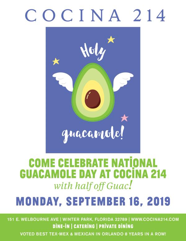 image from Celebrate National Guacamole Day at Cocina 214!