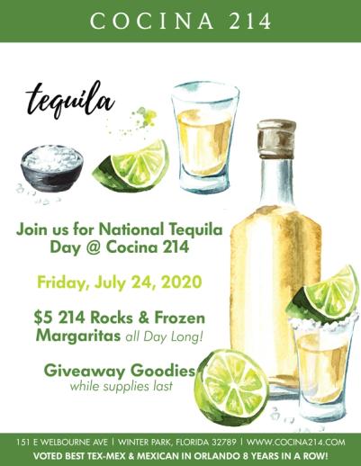 image from Celebrate National Tequila Day at Cocina 214!