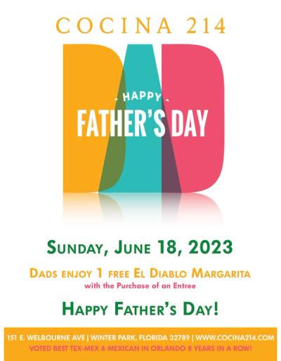 image from Celebrate Father's Day at Cocina 214!