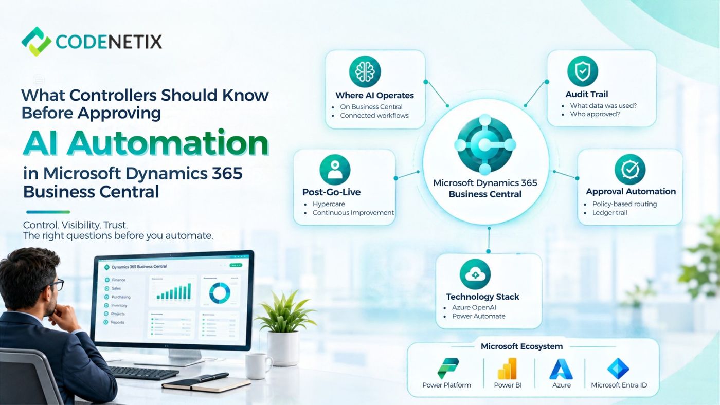 What Controllers Should Know Before Approving AI Automation in Microsoft Dynamics 365 Business Central