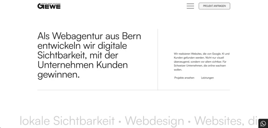 GEWE GmbH Visitenkarte