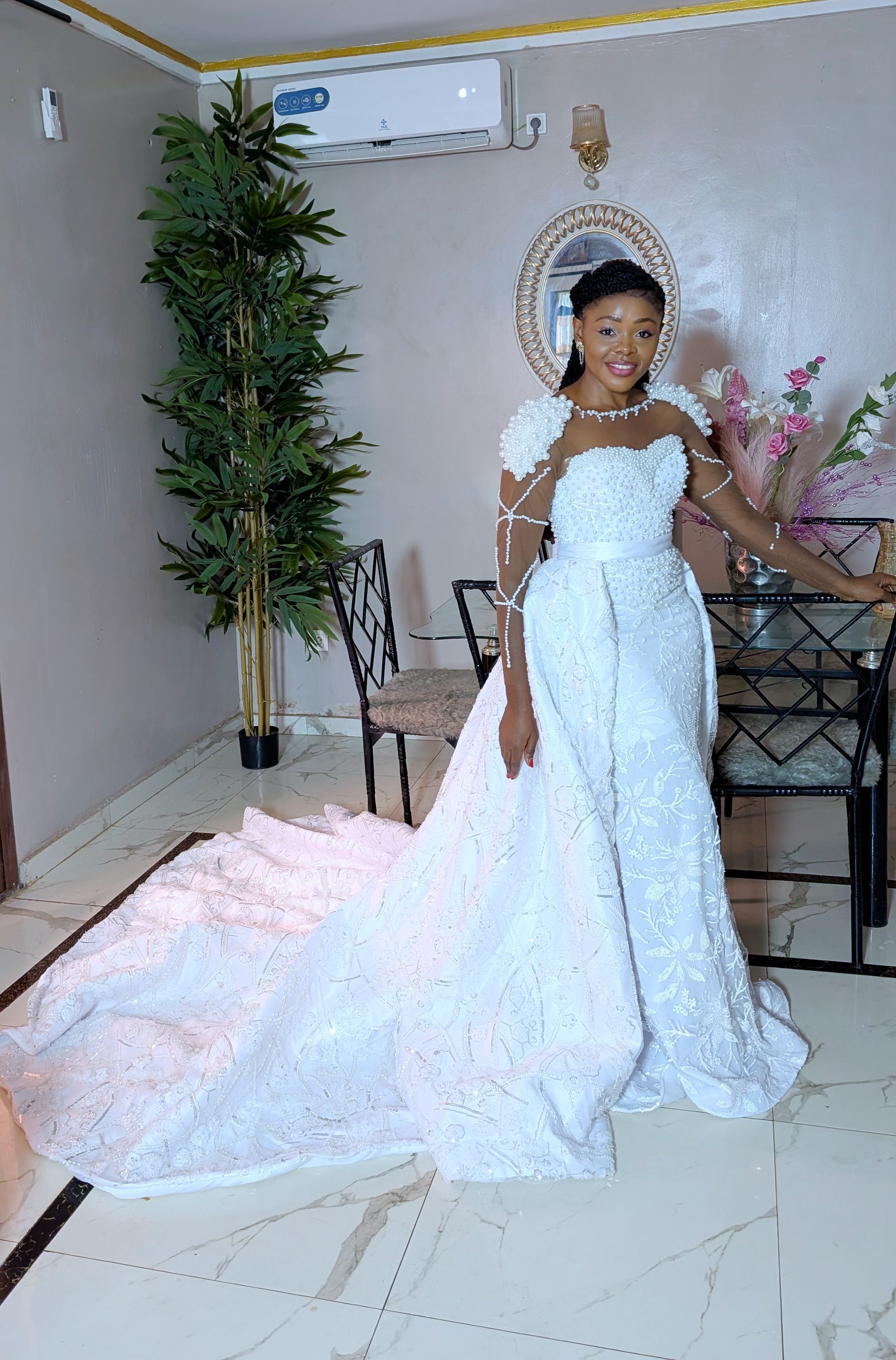 Robe de mariage démontable 