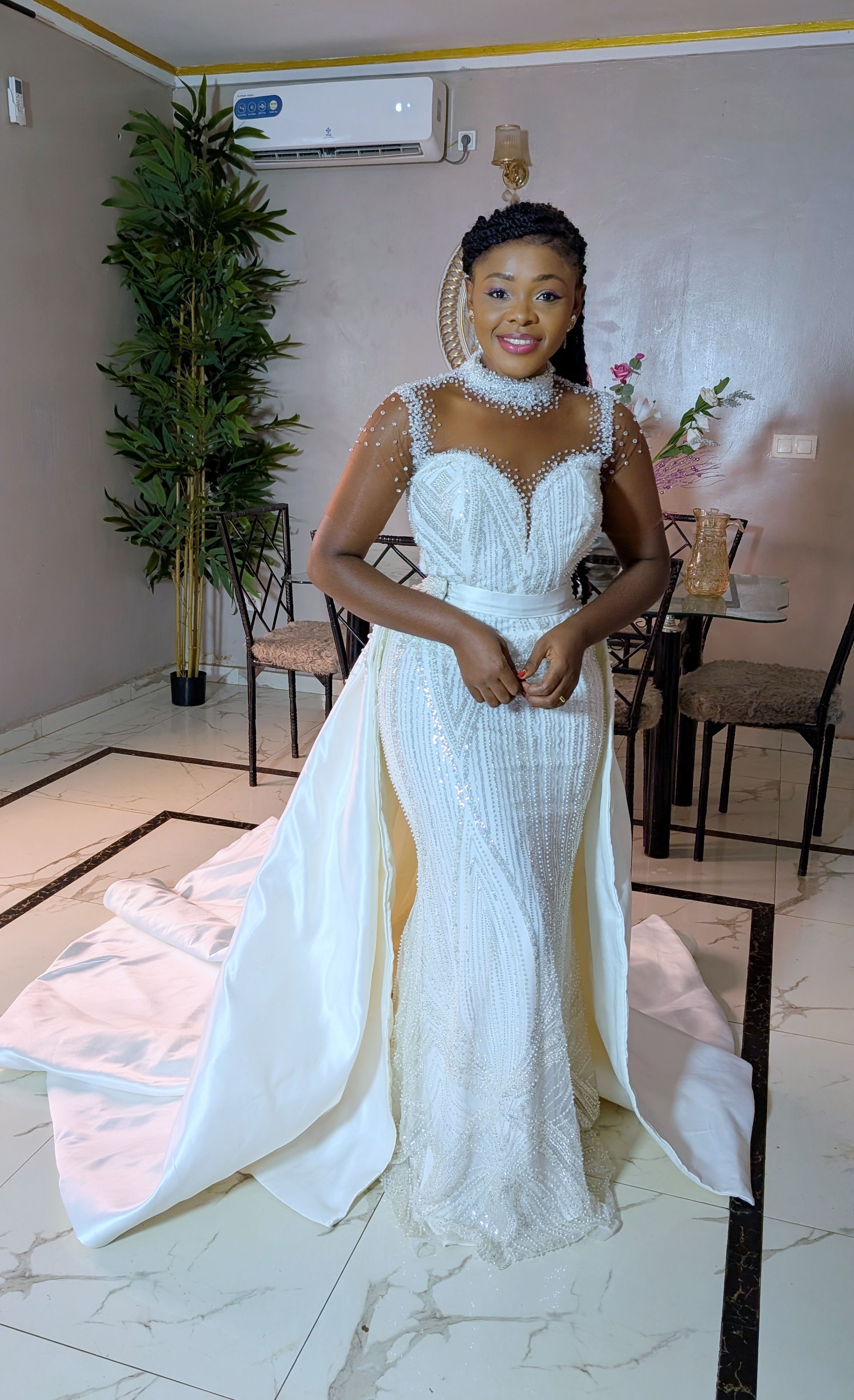 Robe de mariée démontable 