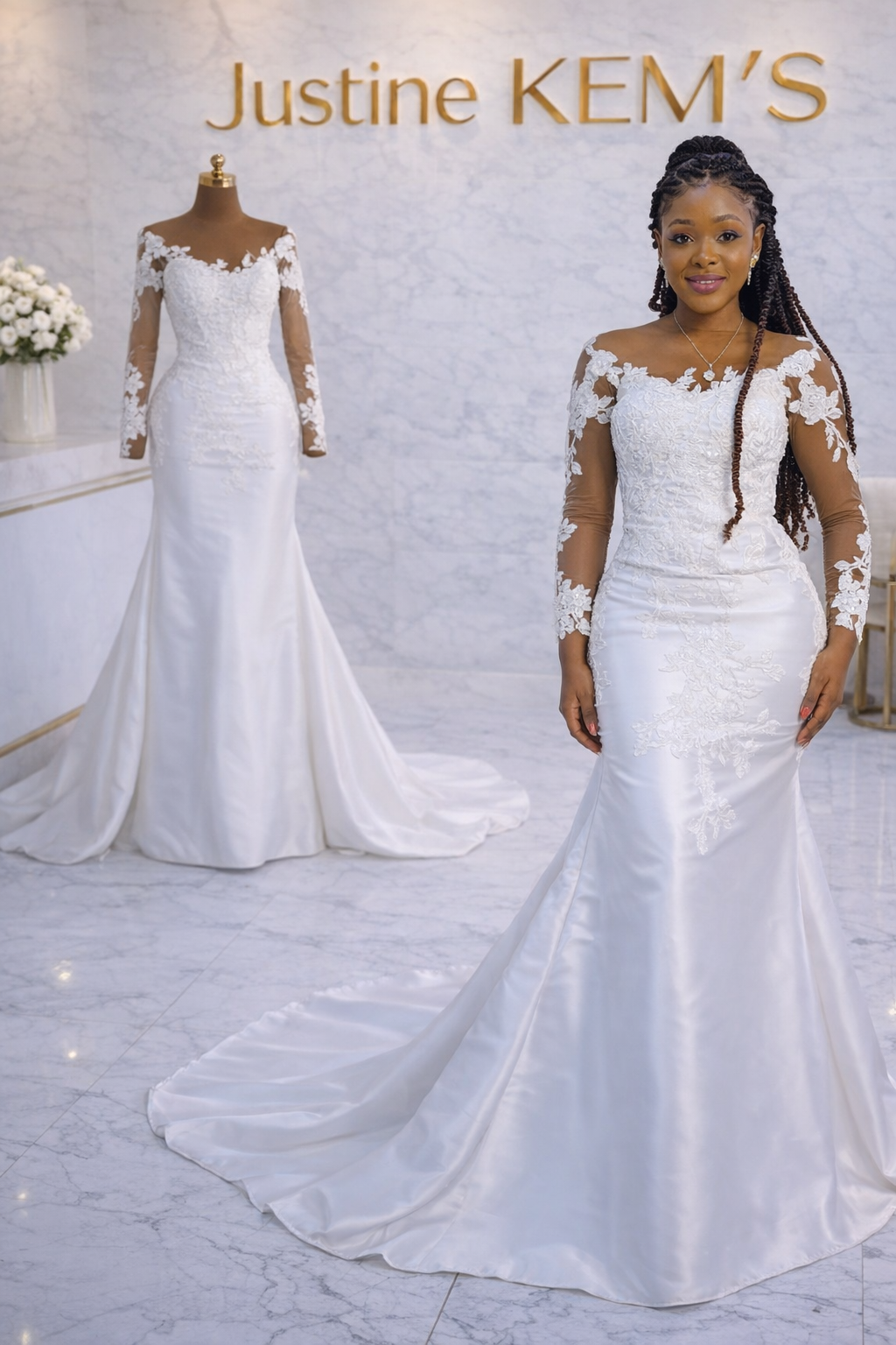 Robe de mariée sirène 