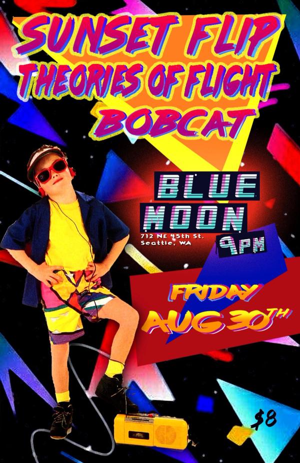 Flyer for Bobcat show on 08/30/2019 at Blue Moon