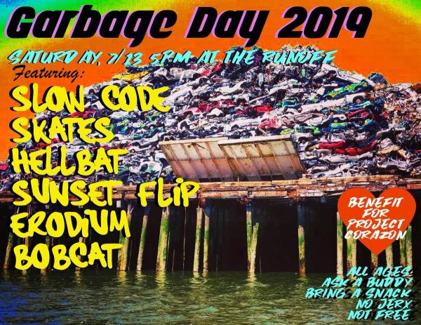 Flyer for Bobcat show on 07/13/2019 at the Runoff