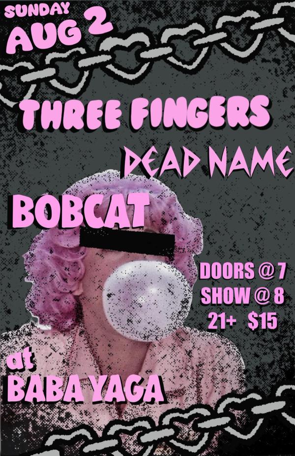 Flyer for Bobcat show on 2026-08-02T17:01:00.000Z at Baba Yaga