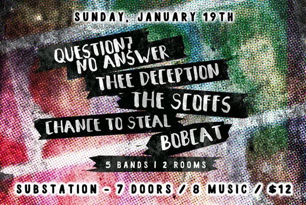 Flyer for Bobcat show on 01/19/2020 at Substation