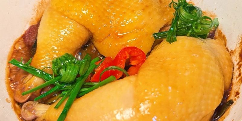 無水煮葱油雞