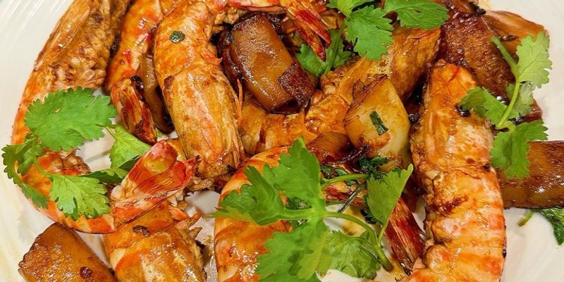 豉油王大蝦煎腸粉