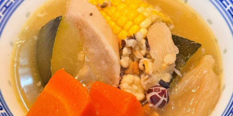 冬瓜淮山薏米粟米湯 中式湯水